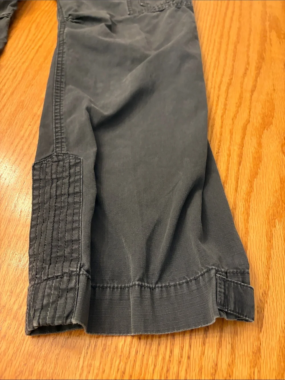 Eddie Bauer Women's Ripstop Boot Cut Cargo Pants in Dark Gray